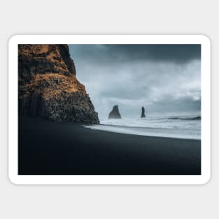 Black Sand Beach 2 Sticker